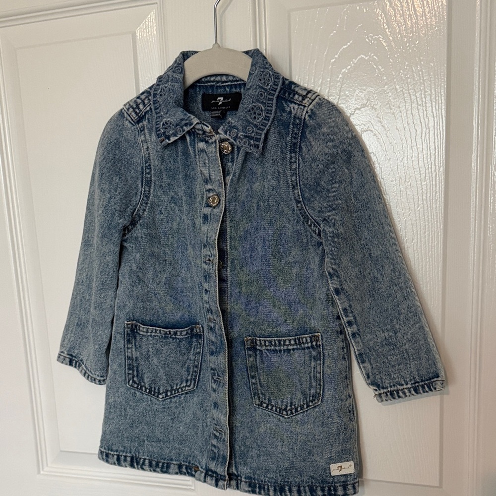 Girls' Denim Dress - Blue